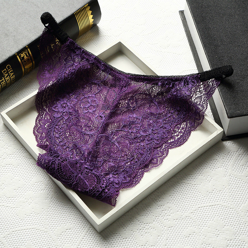 Lace trackless underwear