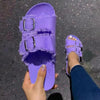 Double Buckle Lounge Slippers