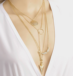 Multilayered  Arrow Necklace