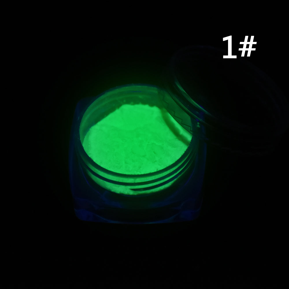 Neon Luminous Nail Powder