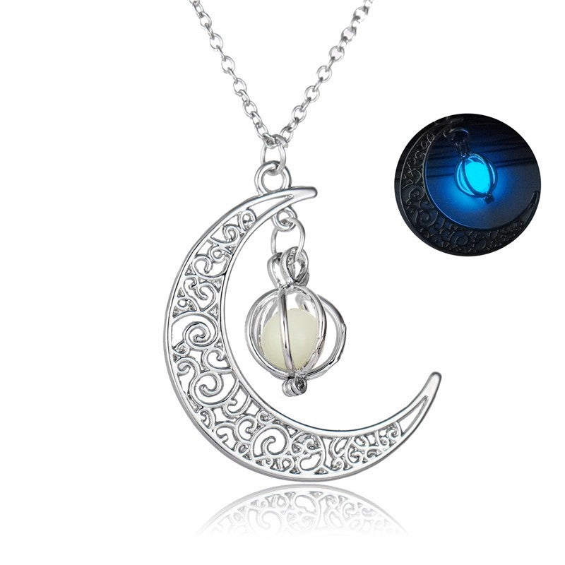 Crescent Moon Luminous Necklace