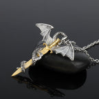 Pterosaur Golden Sword  Necklace