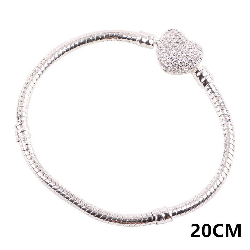 zircon snake bone bracelet