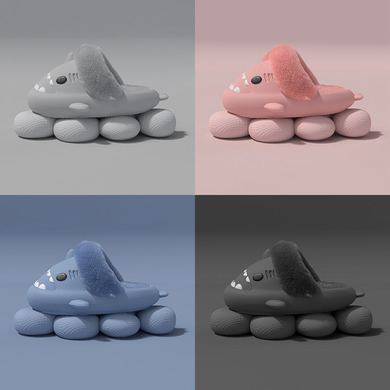 Detachable Winter Shark Slippers