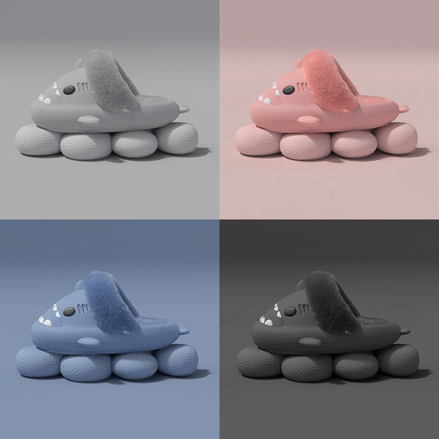 Detachable Winter Shark Slippers
