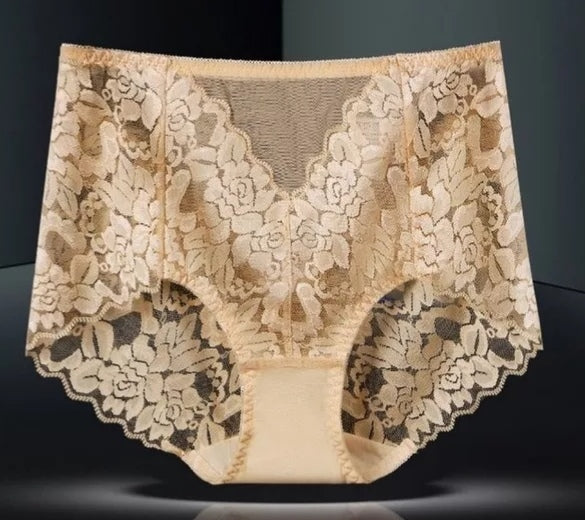 Seamless High Waist Lace Panties