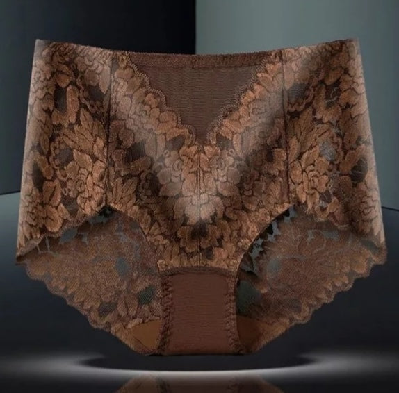 Seamless High Waist Lace Panties
