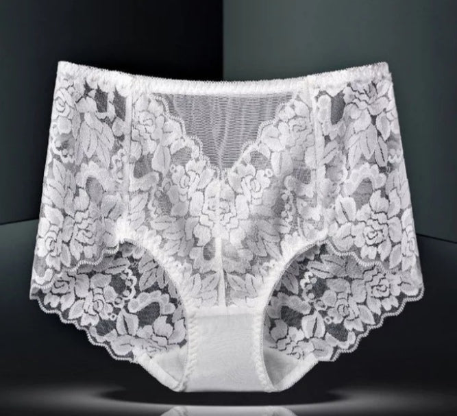 Seamless High Waist Lace Panties