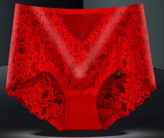 Seamless High Waist Lace Panties