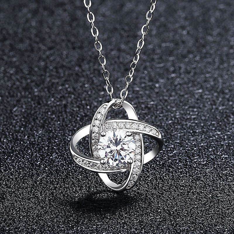 Mother Daughter Necklace with card